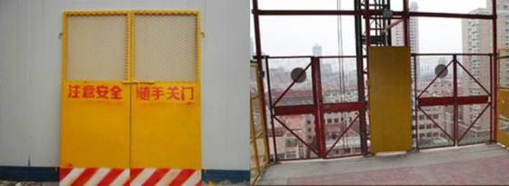 岳阳云溪区施工升降机防护门